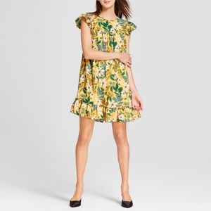 Who What Wear Mini Ruffle Dress